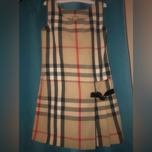 Burberry Dress Pleated Nova Check Dress 4T